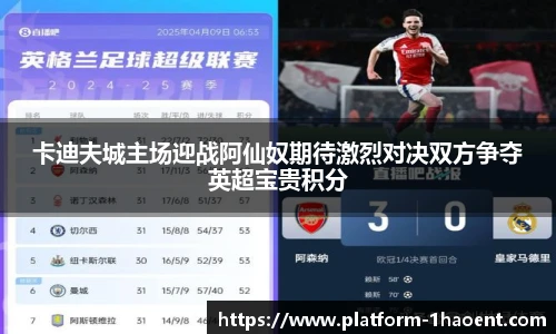 卡迪夫城主场迎战阿仙奴期待激烈对决双方争夺英超宝贵积分